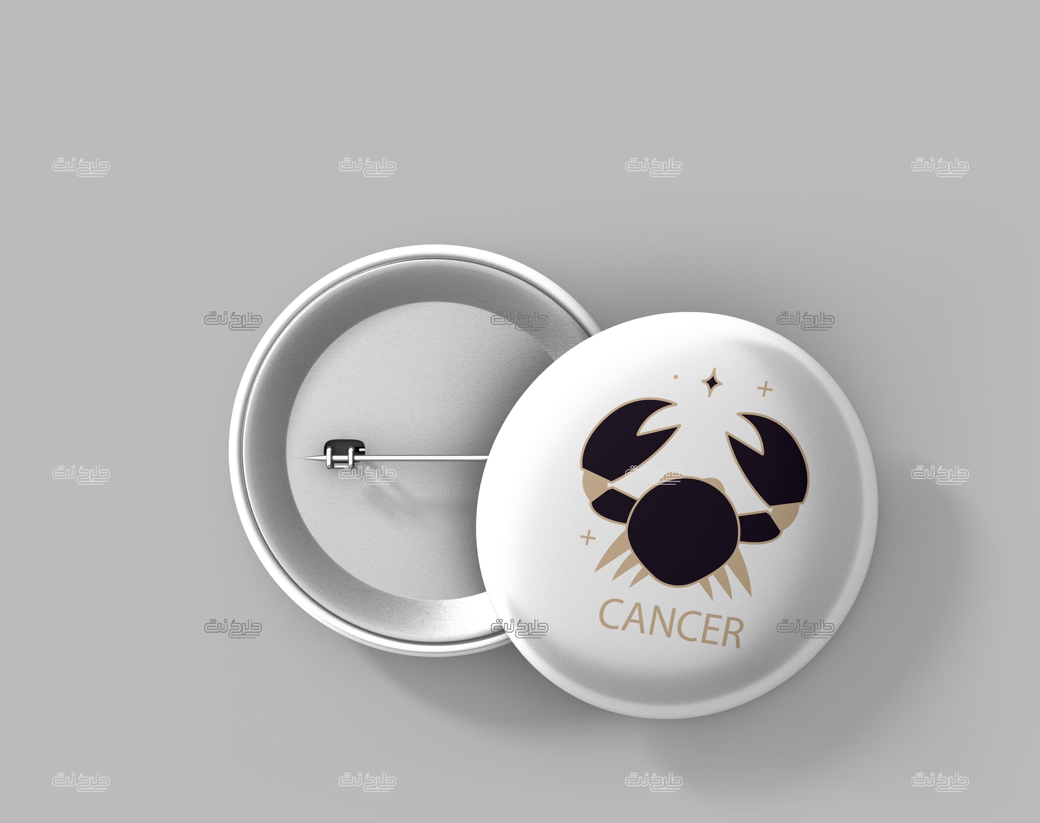 دانلود طرح لایه باز پیکسل ماه تولد با متن CANCER