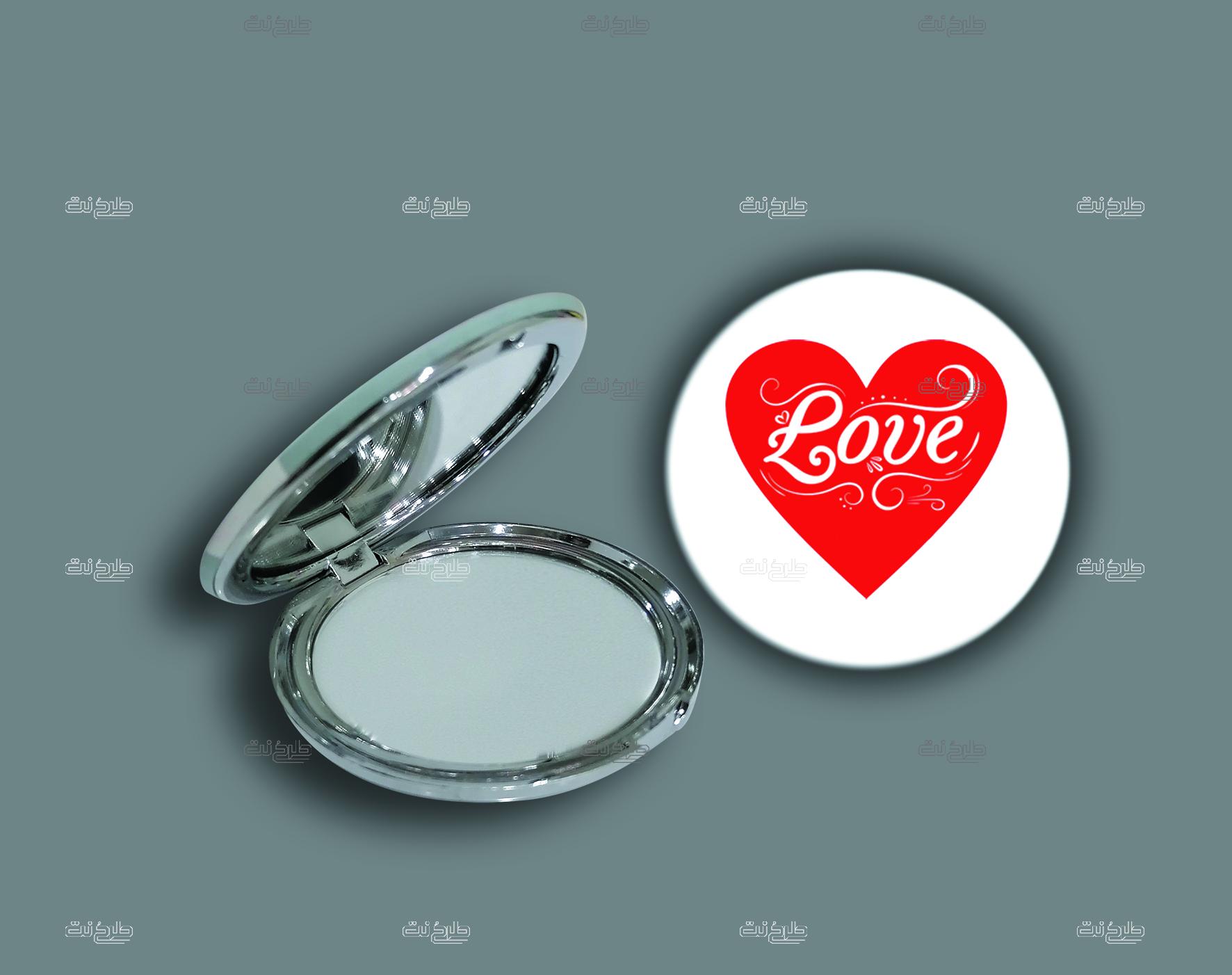 دانلود طرح لایه باز آینۀ عشق با متن LOVE